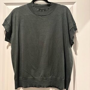 Tahari Dark Green Women's Crew Neck Sweater